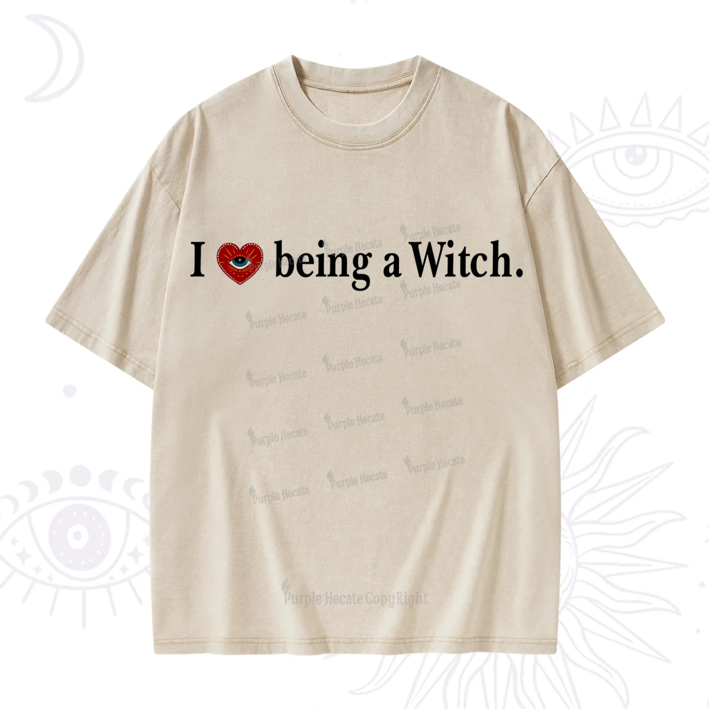 Purplehecate I Being A Witch Washed T-Shirt