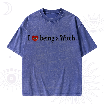 Purplehecate I Being A Witch Washed T-Shirt