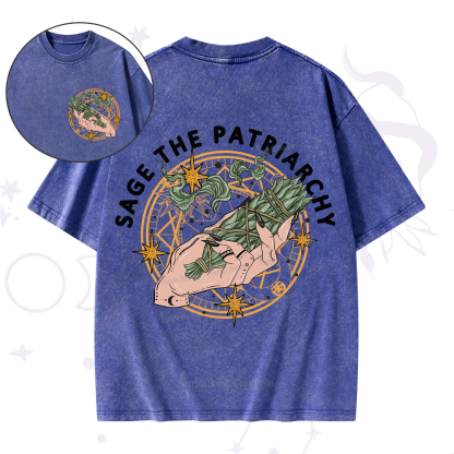 Purplehecate Sage The Patriarchy Washed T-Shirt