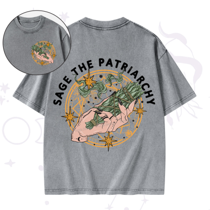 Purplehecate Sage The Patriarchy Washed T-Shirt