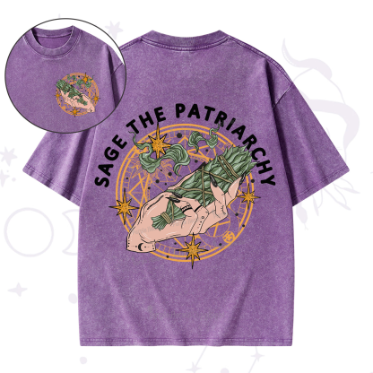 Purplehecate Sage The Patriarchy Washed T-Shirt