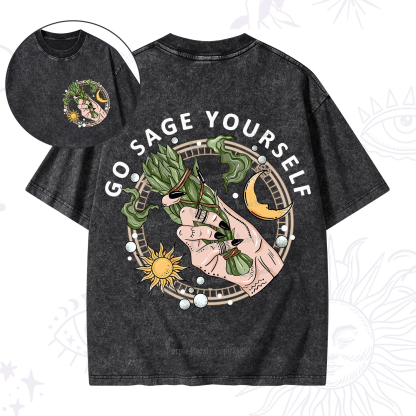 Purplehecate Go Sage Yourself Washed T-Shirt