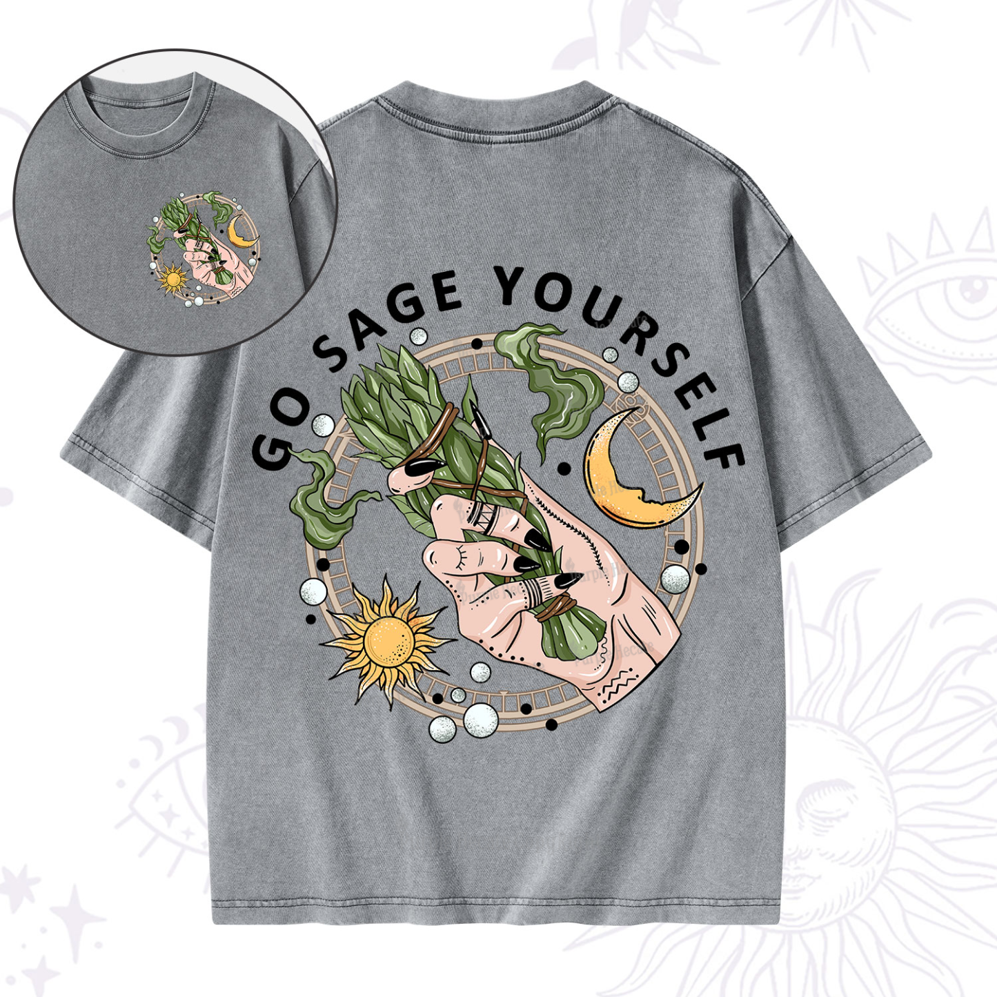Purplehecate Go Sage Yourself Washed T-Shirt