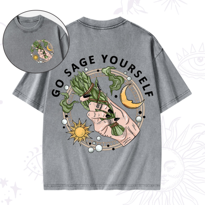 Purplehecate Go Sage Yourself Washed T-Shirt