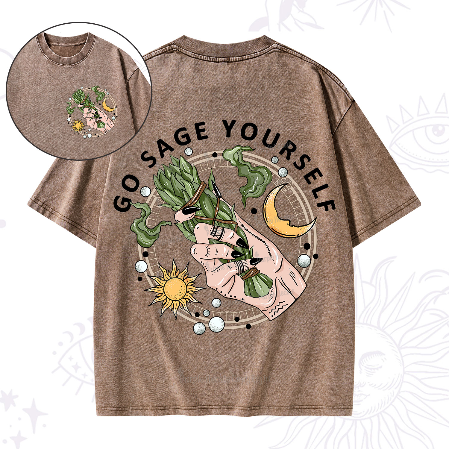 Purplehecate Go Sage Yourself Washed T-Shirt