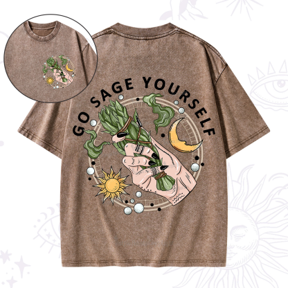 Purplehecate Go Sage Yourself Washed T-Shirt