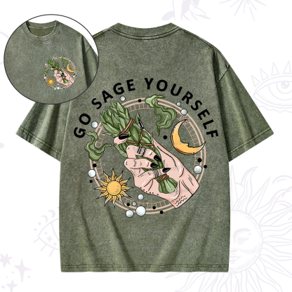 Purplehecate Go Sage Yourself Washed T-Shirt