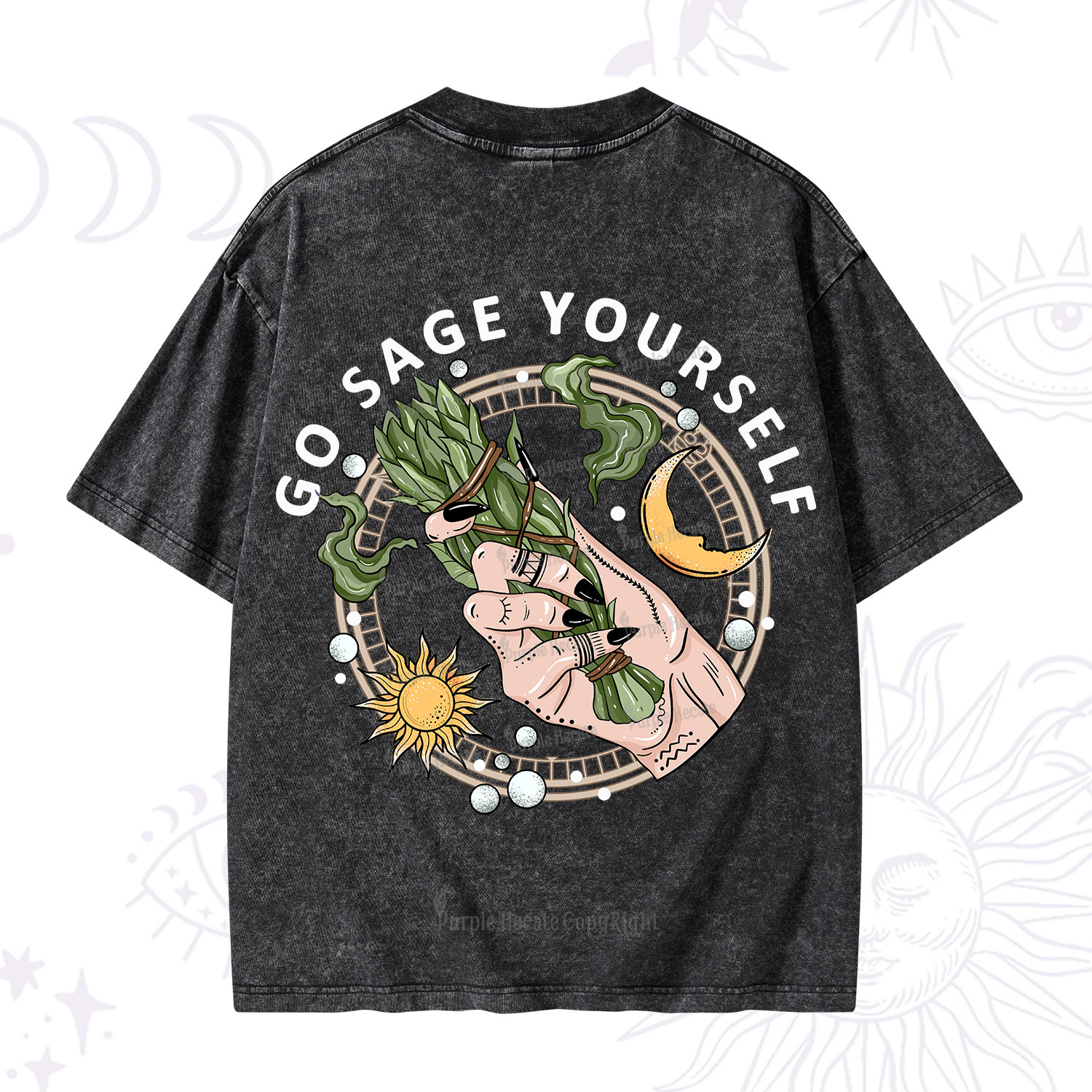 Purplehecate Go Sage Yourself Washed T-Shirt
