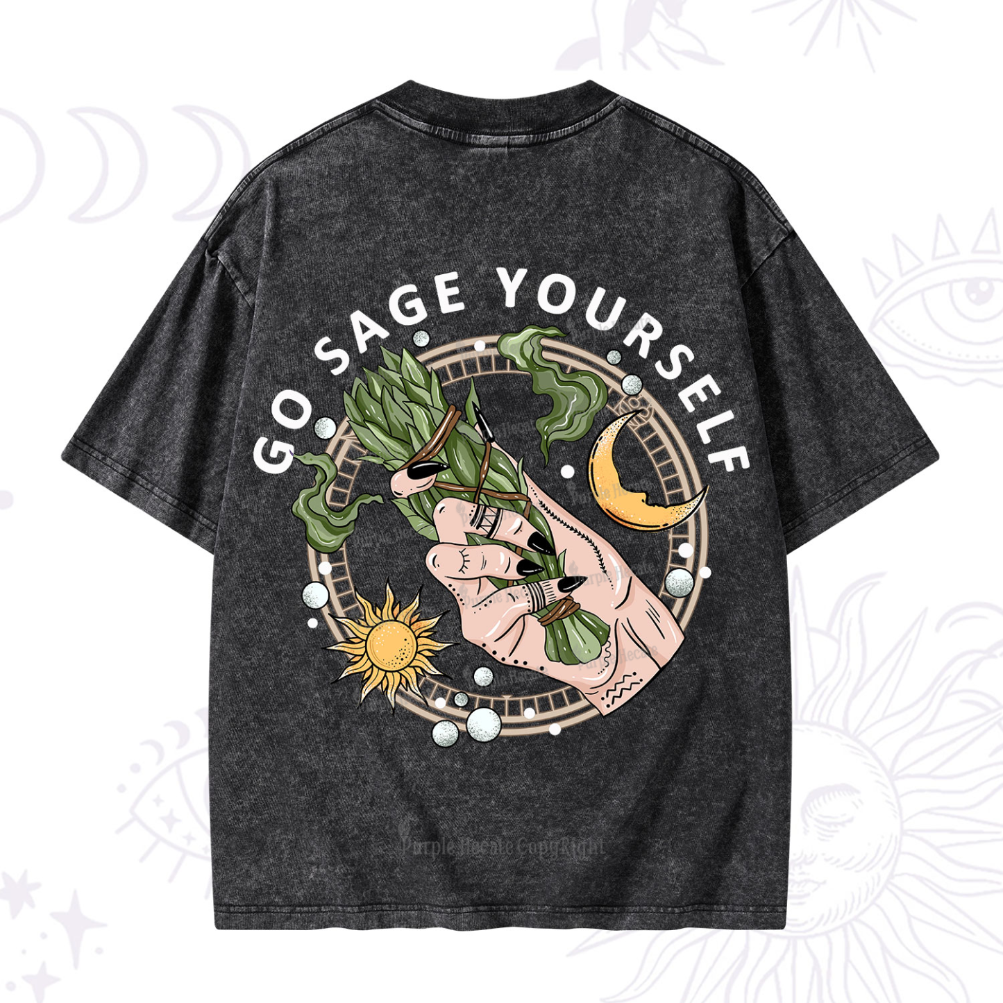 Purplehecate Go Sage Yourself Washed T-Shirt