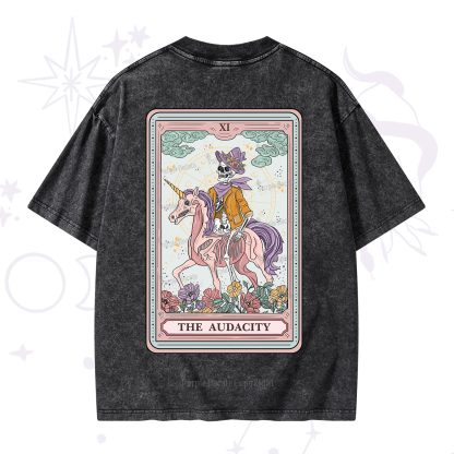 Purplehecate The Audacity Tarot Card Washed T-Shirt