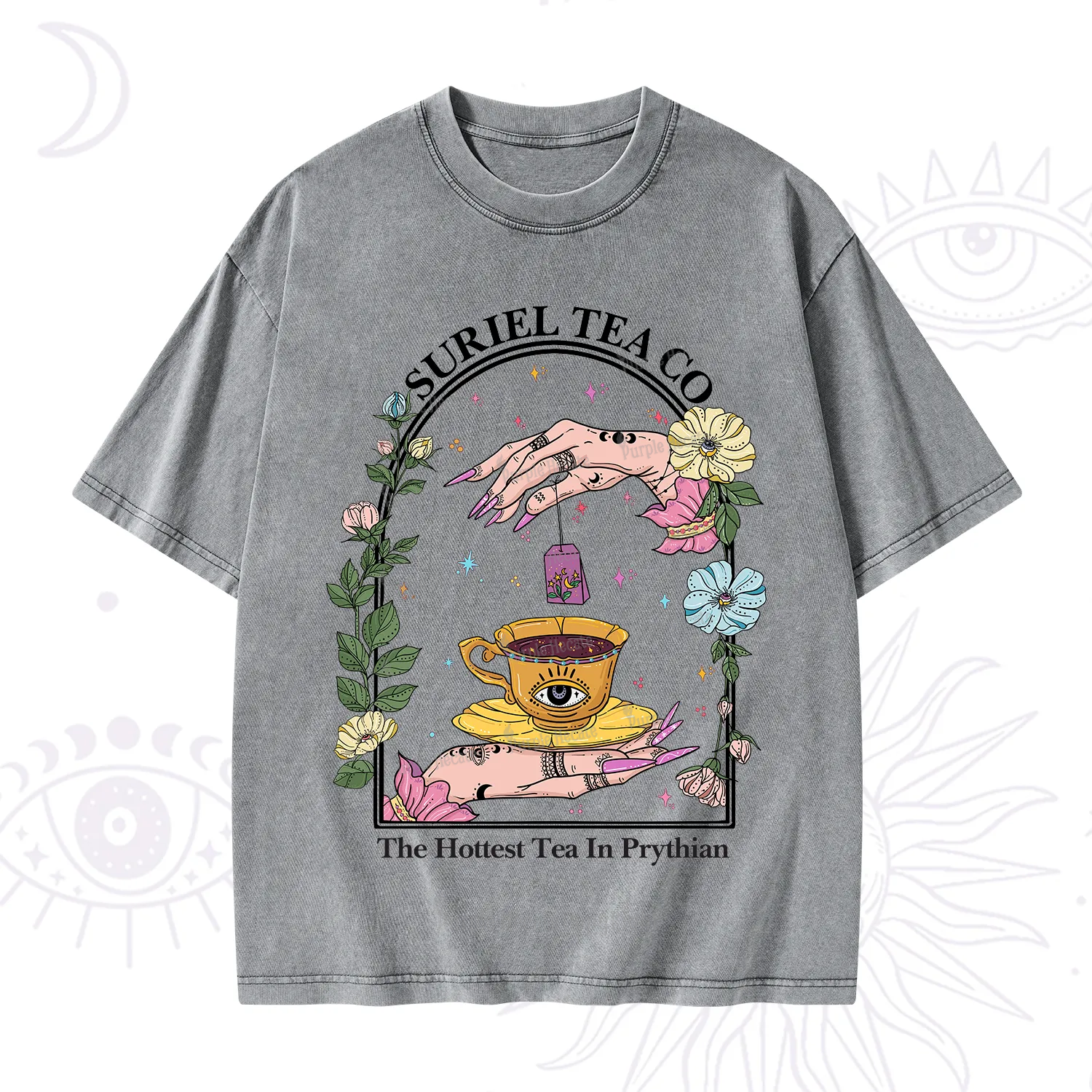 Purplehecate The Hottest Tea in Prythian Washed T-Shirt