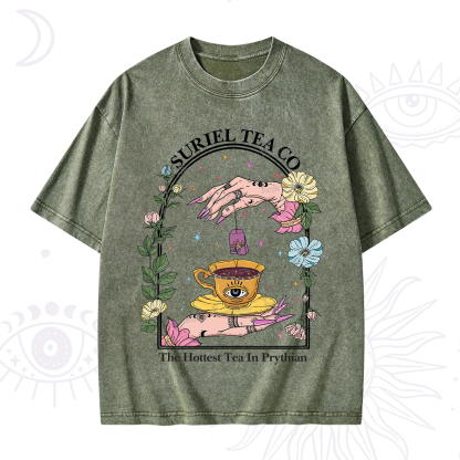 Purplehecate The Hottest Tea in Prythian Washed T-Shirt