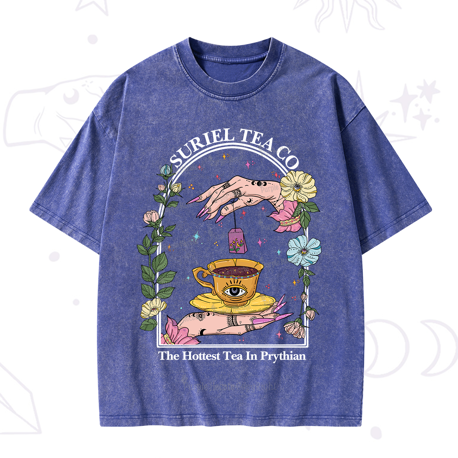Purplehecate The Hottest Tea in Prythian Washed T-Shirt