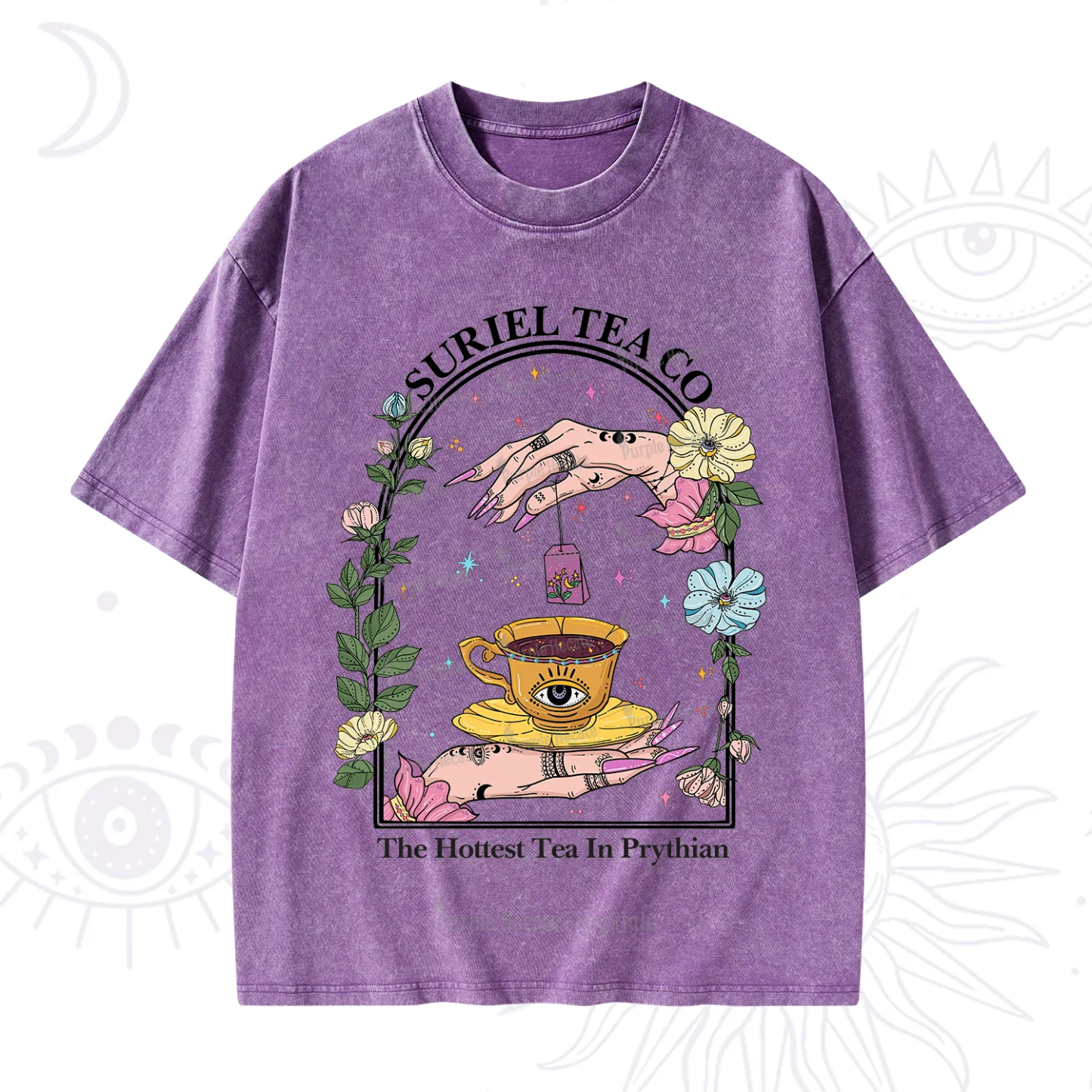 Purplehecate The Hottest Tea in Prythian Washed T-Shirt
