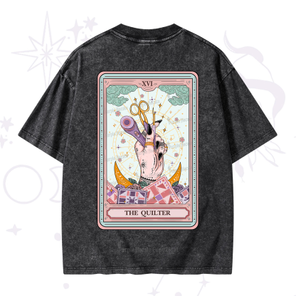 Purplehecate The Quilter Tarot Card Washed T-Shirt