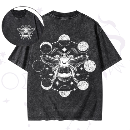 Purplehecate Moon Bee Washed T-Shirt