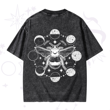 Purplehecate Moon Bee Washed T-Shirt
