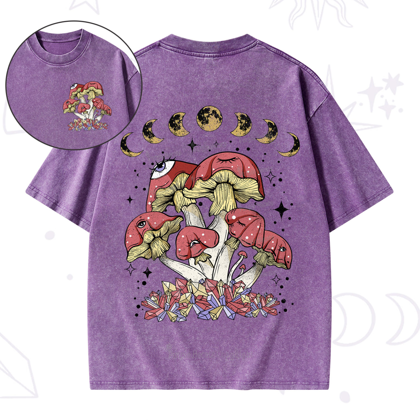Purplehecate Magic Mushroom Washed T-Shirt
