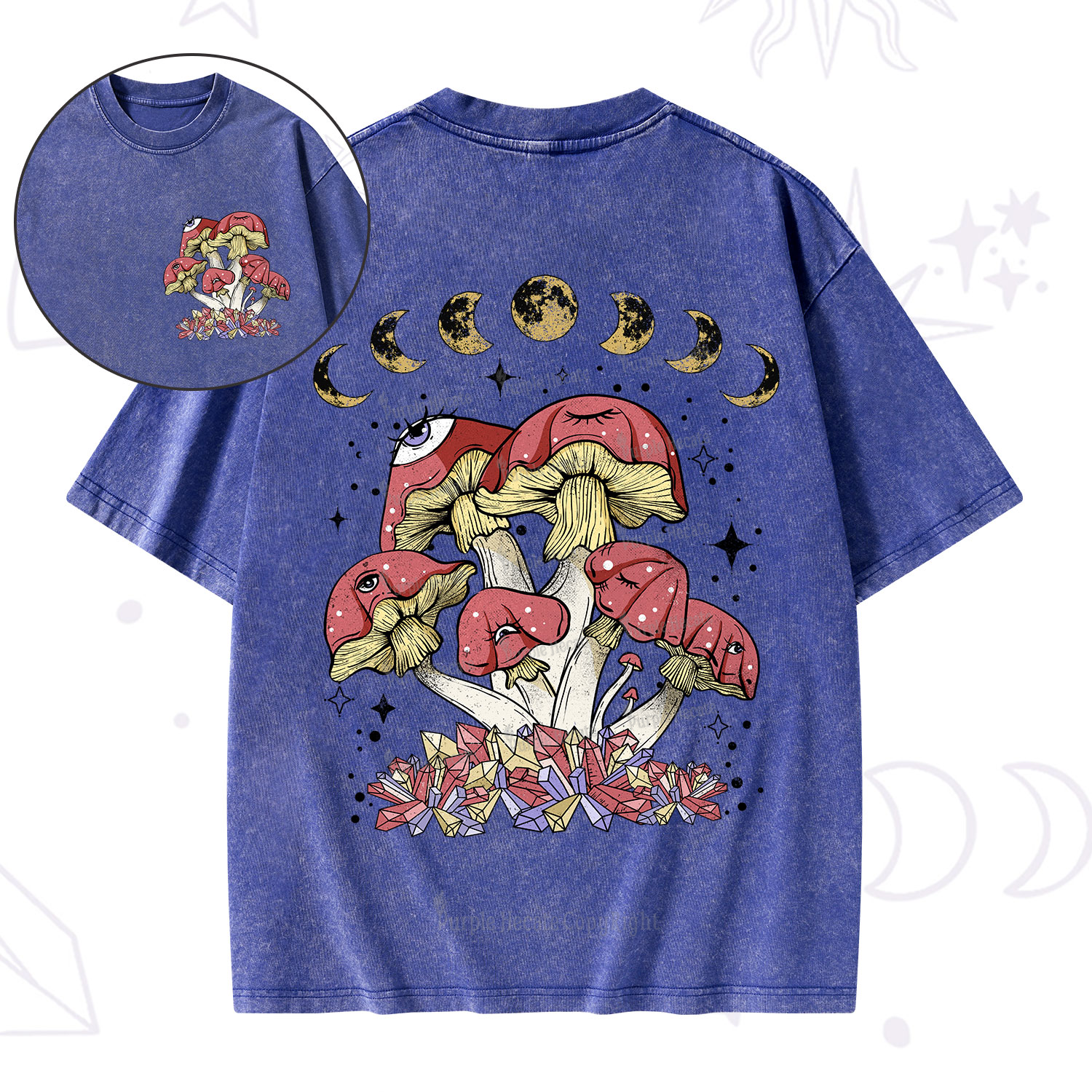 Purplehecate Magic Mushroom Washed T-Shirt