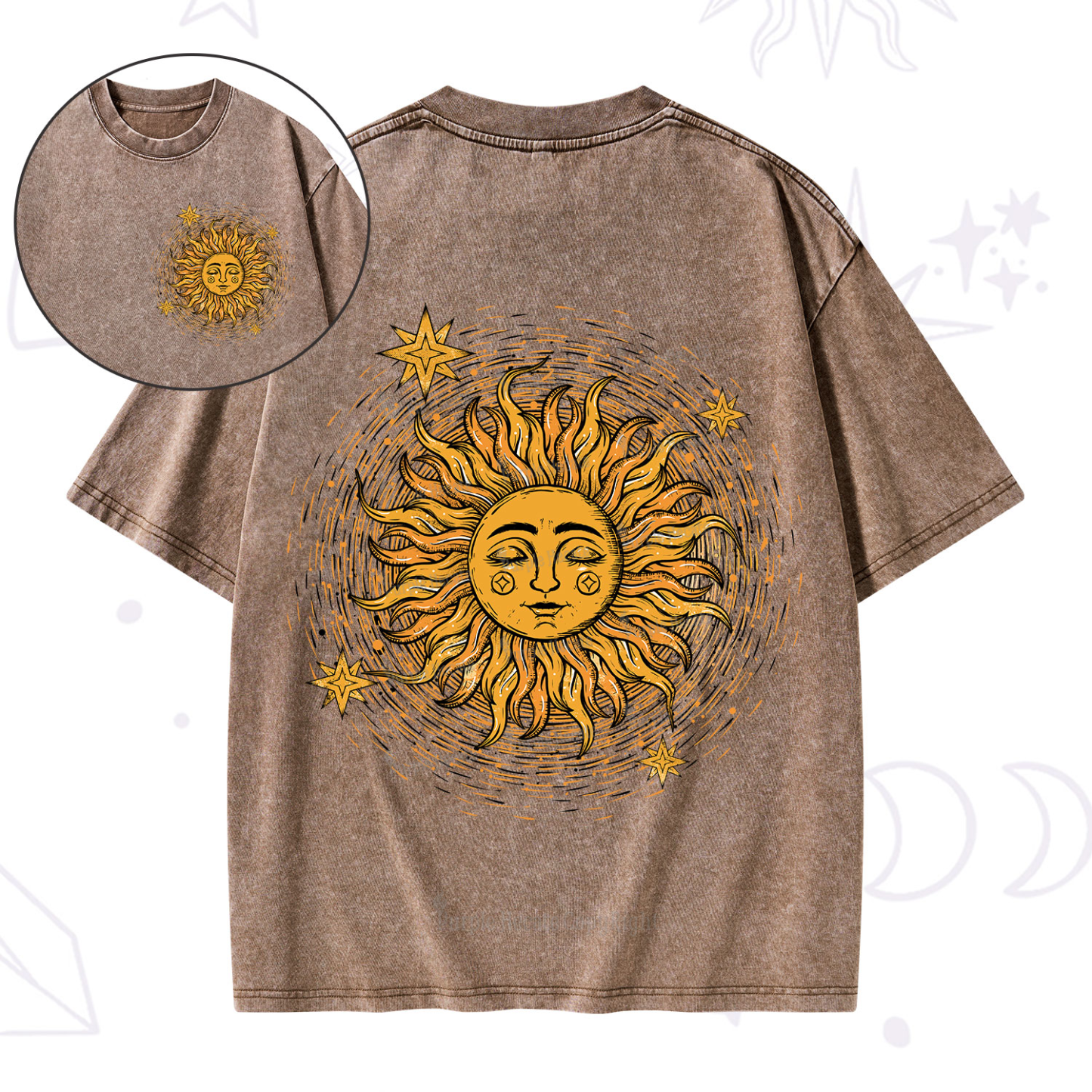 Purplehecate Celestial Sun Washed T-Shirt