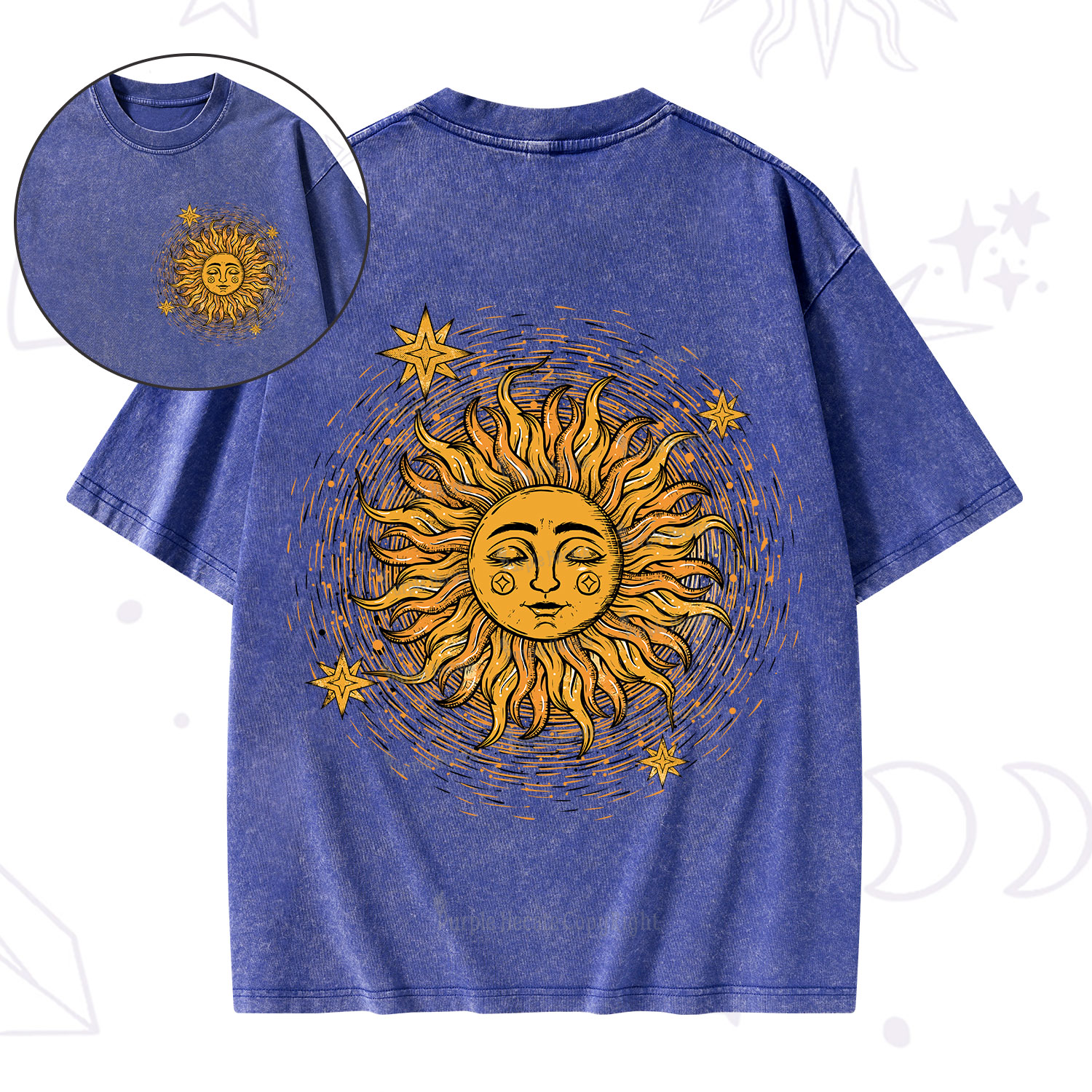 Purplehecate Celestial Sun Washed T-Shirt