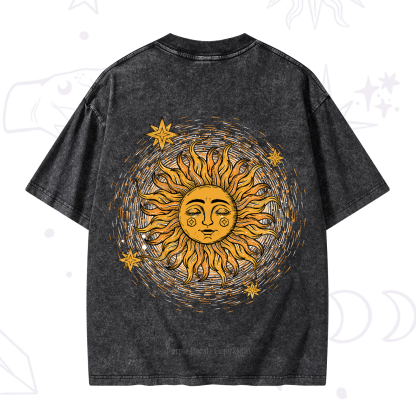 Purplehecate Celestial Sun Washed T-Shirt