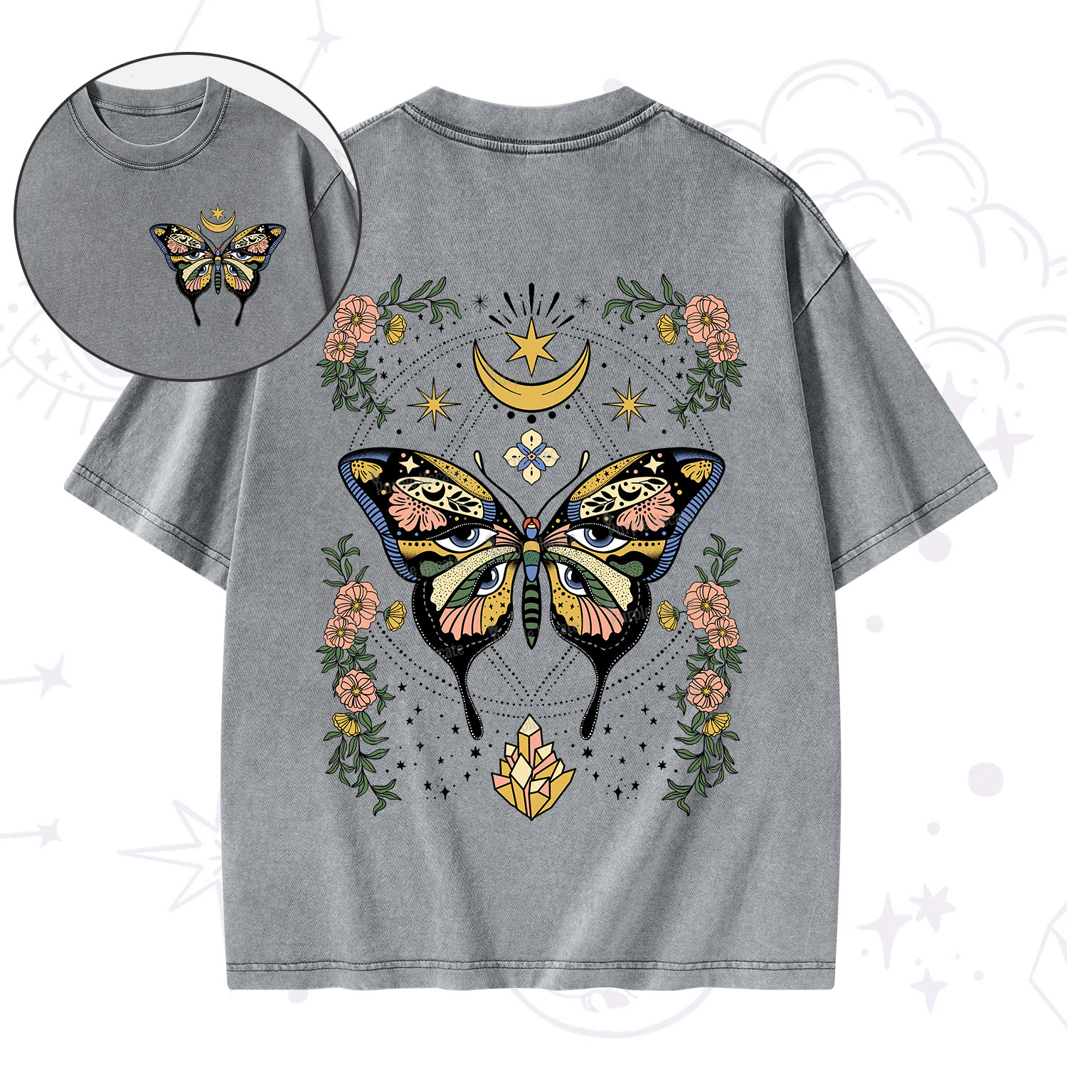 Purplehecate I Am Opening Washed T-Shirt