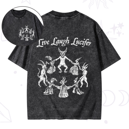 Purplehecate Live Laugh Lucifer Washed T-Shirt