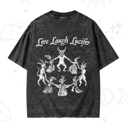 Purplehecate Live Laugh Lucifer Washed T-Shirt