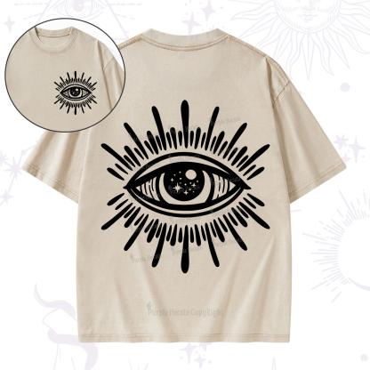 Purplehecate Evil Eye Washed T-Shirt