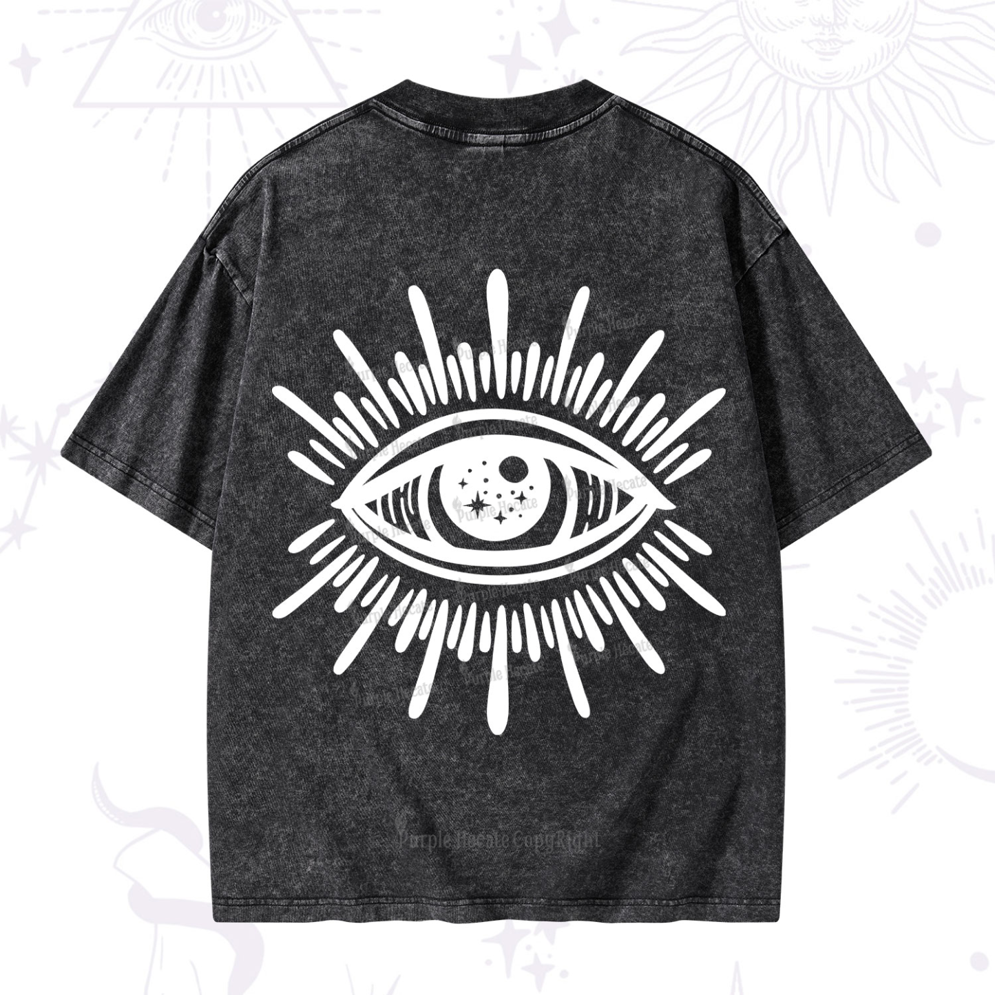 Purplehecate Evil Eye Washed T-Shirt