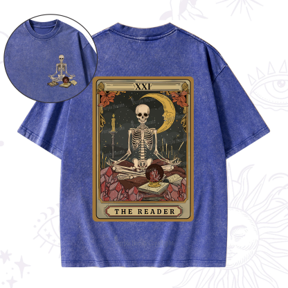 Purplehecate The Reader Tarot Washed T-Shirt