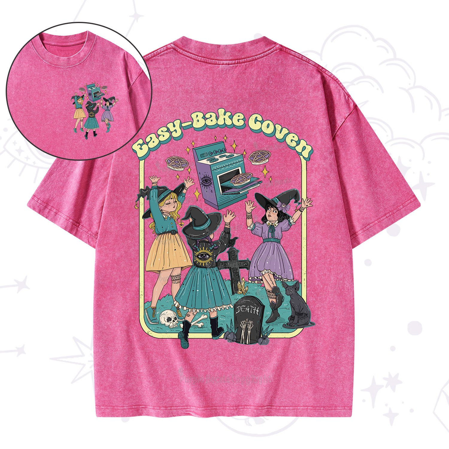 Purplehecate Easy Bake Coven Washed T-Shirt