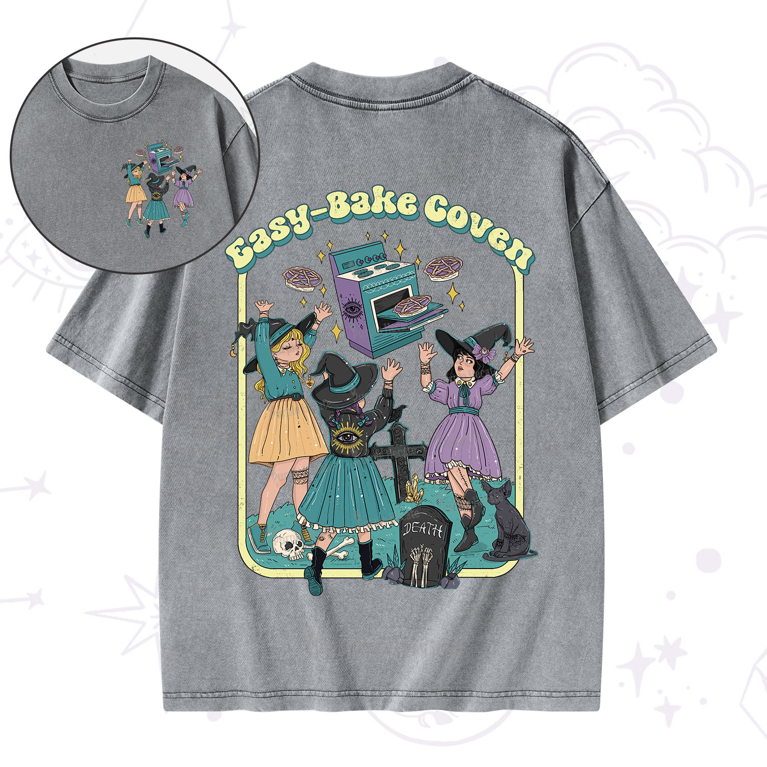 Purplehecate Easy Bake Coven Washed T-Shirt