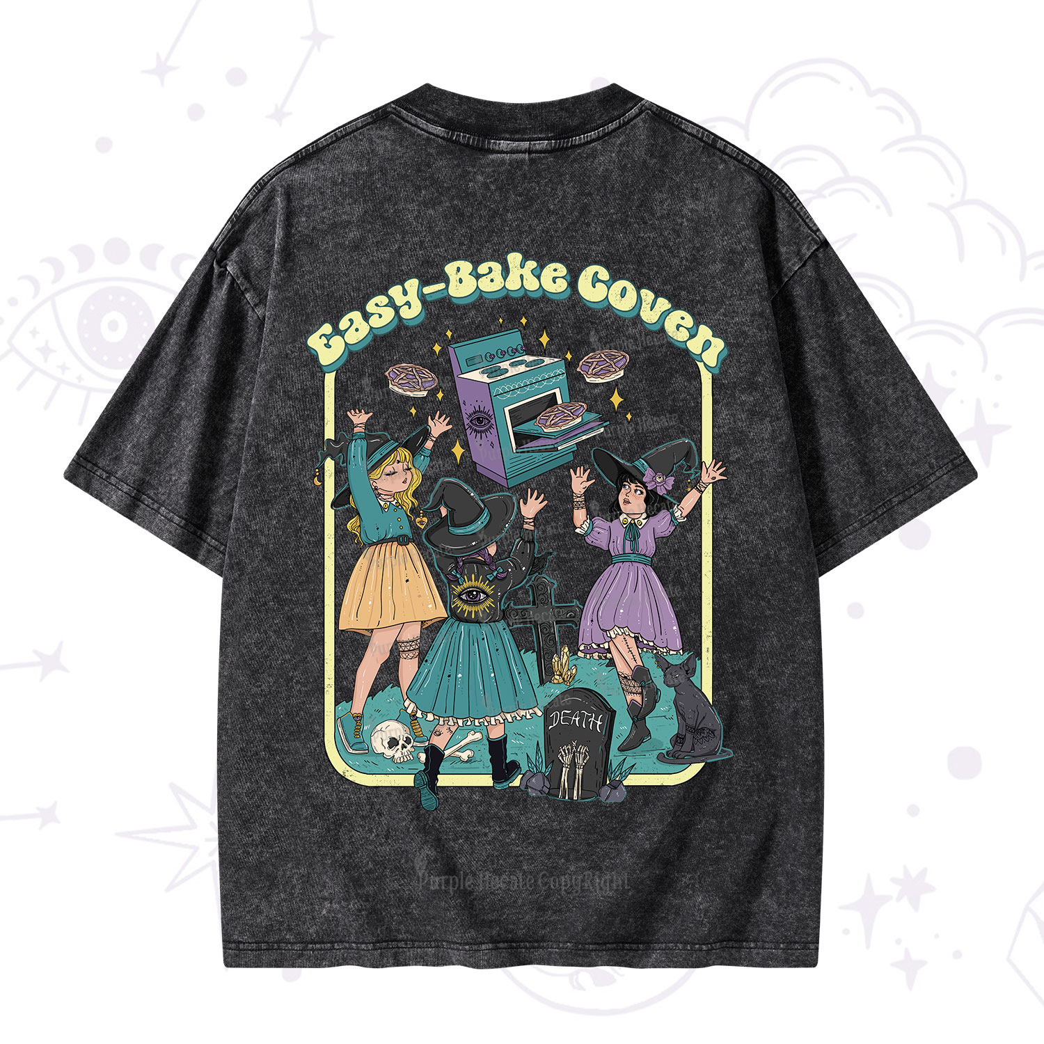 Purplehecate Easy Bake Coven Washed T-Shirt