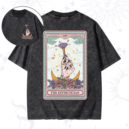 Purplehecate The Esthetician Tarot Card Washed T-Shirt
