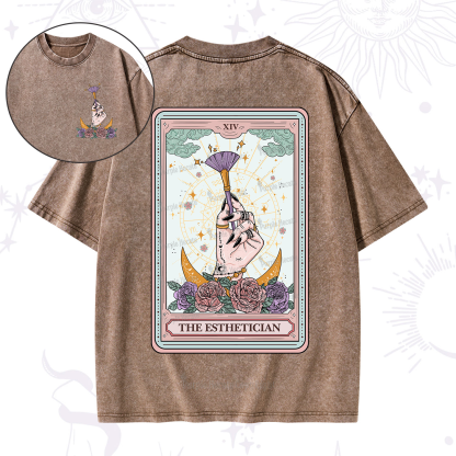 Purplehecate The Esthetician Tarot Card Washed T-Shirt