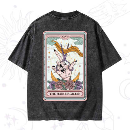 Purplehecate The Hair Magician Tarot Washed T-Shirt