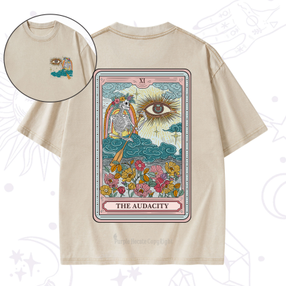 Purplehecate The Audacity Tarot Washed T-Shirt