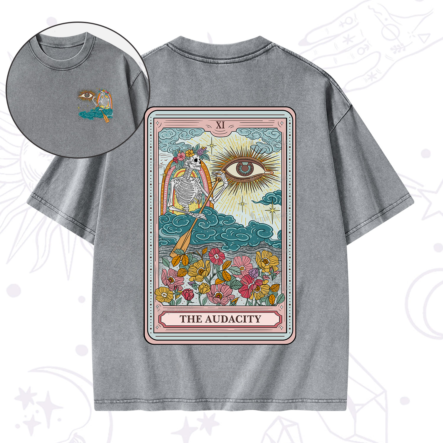 Purplehecate The Audacity Tarot Washed T-Shirt