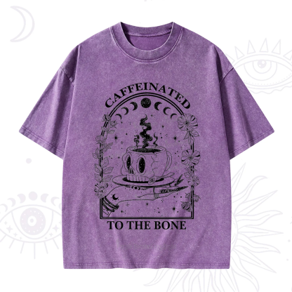 Purplehecate Caffeinated To The Bone Washed T-Shirt