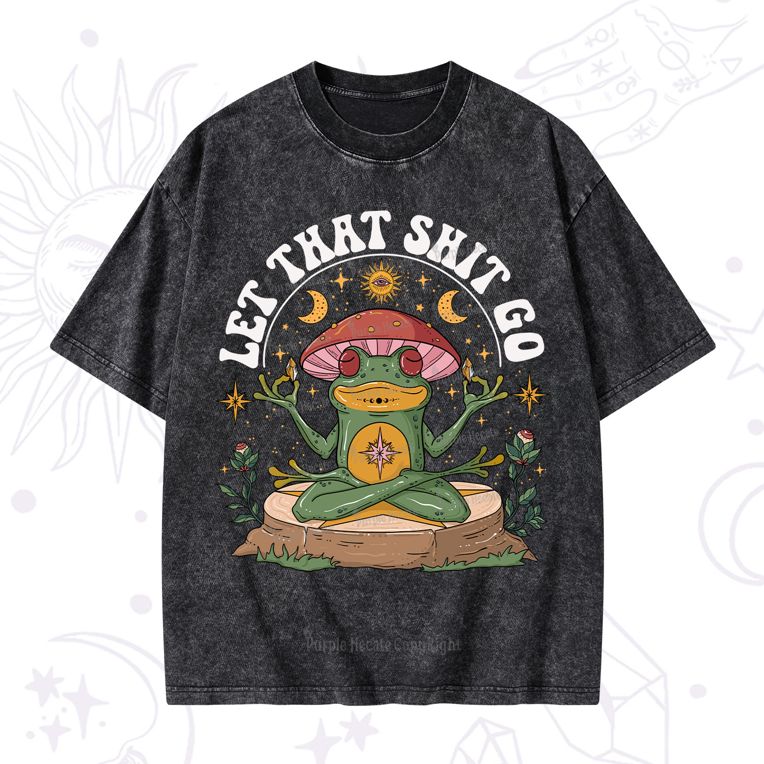 Purplehecate Let That Shit Go Washed T-Shirt