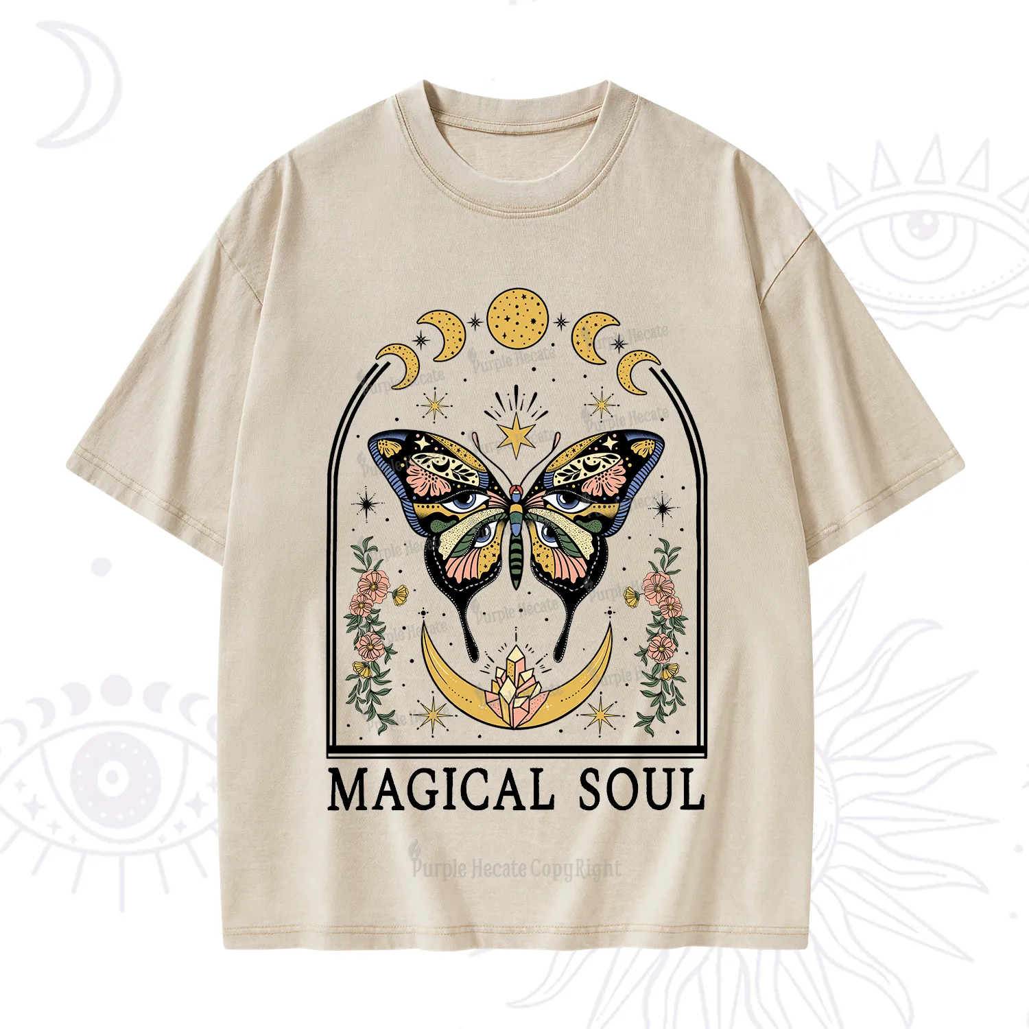 Purplehecate Magical Soul Washed T-Shirt