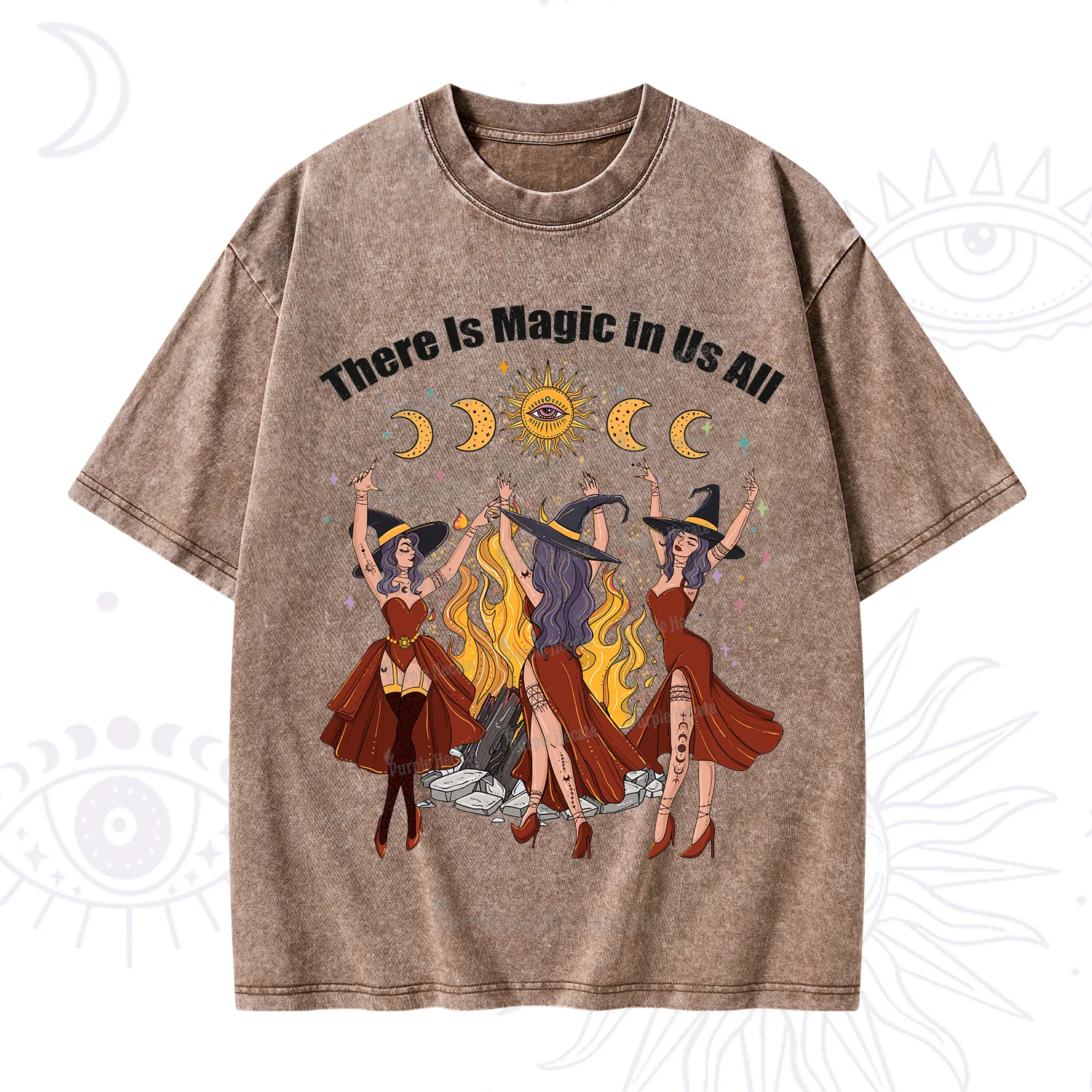 Purplehecate There Is Magic In Us All Washed T-Shirt
