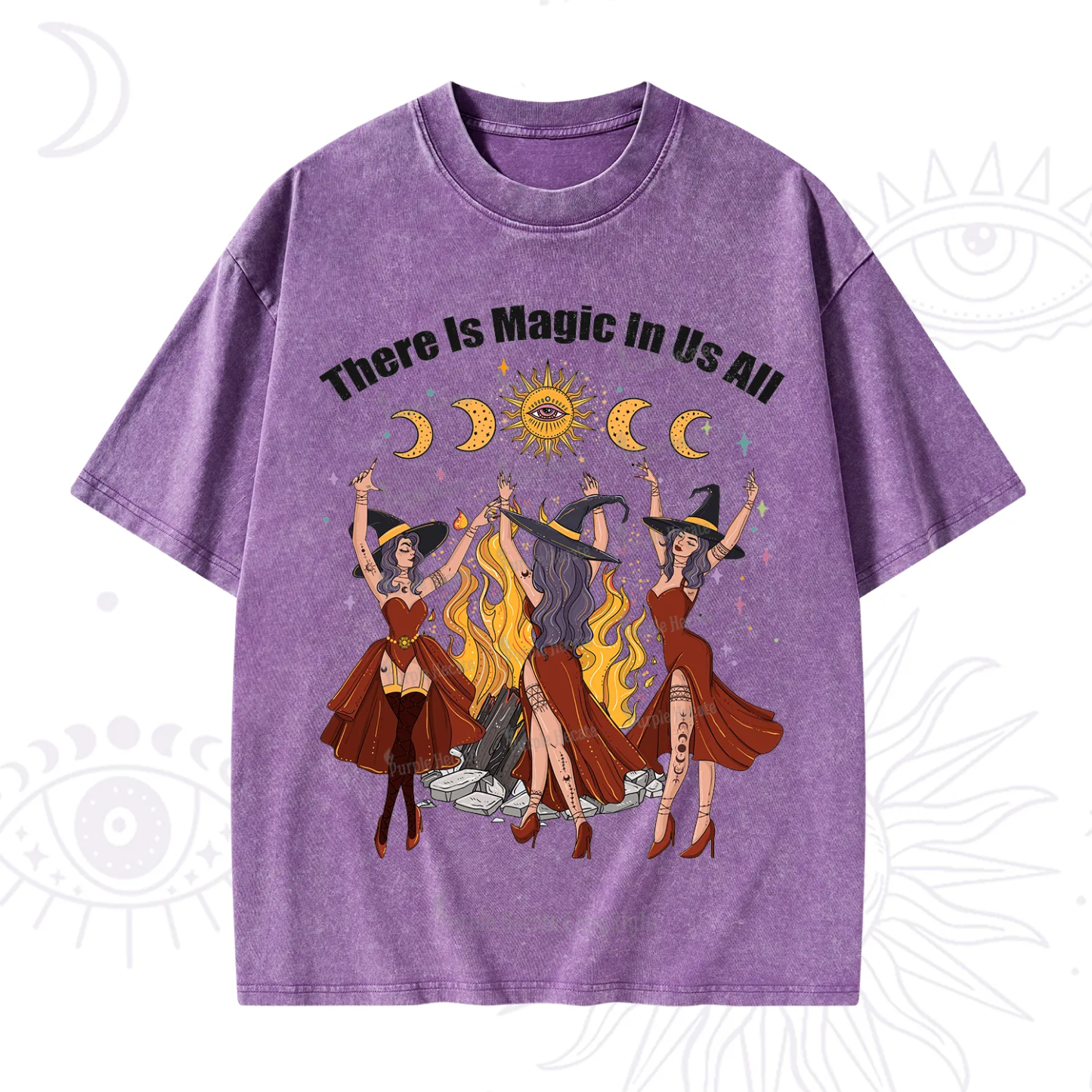 Purplehecate There Is Magic In Us All Washed T-Shirt