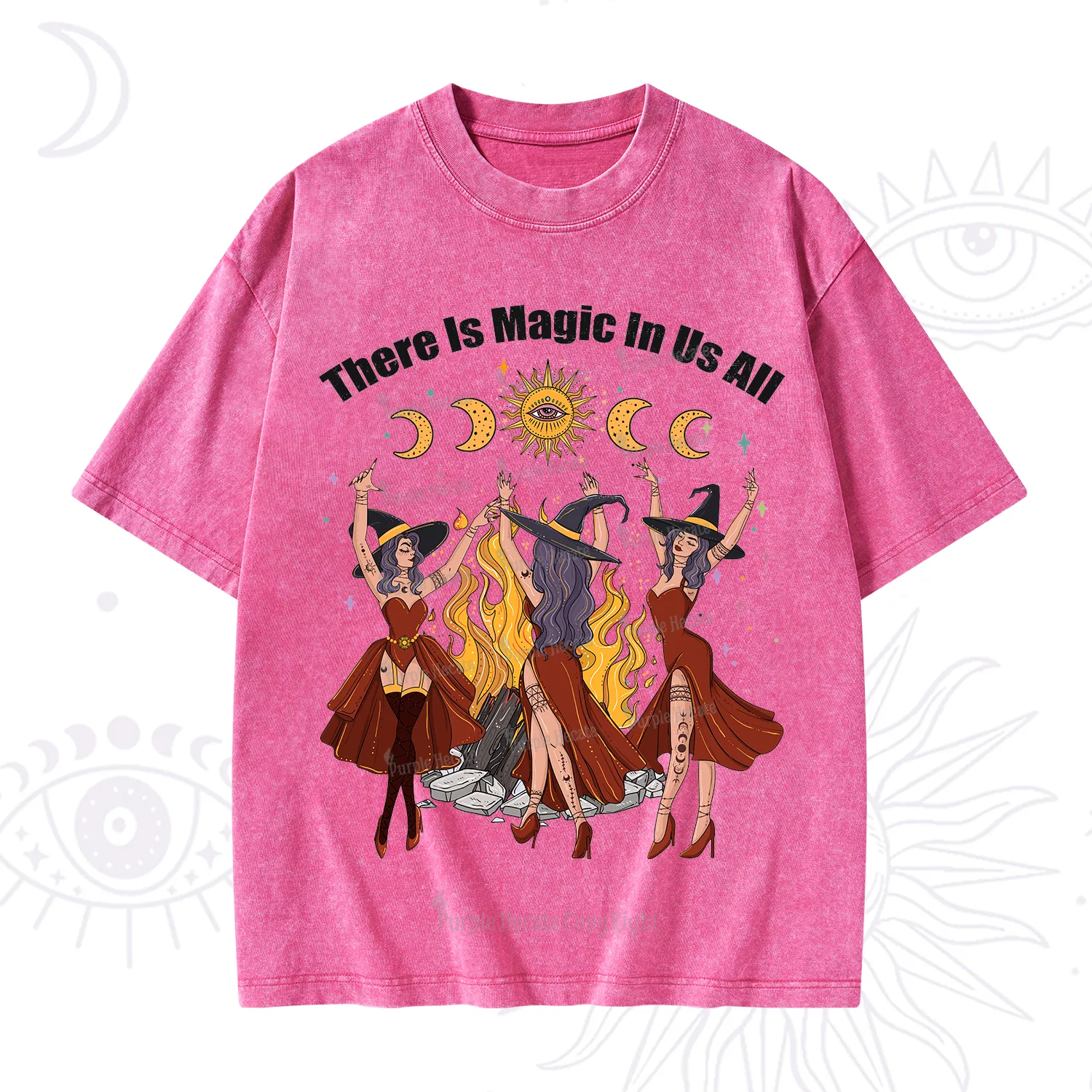 Purplehecate There Is Magic In Us All Washed T-Shirt