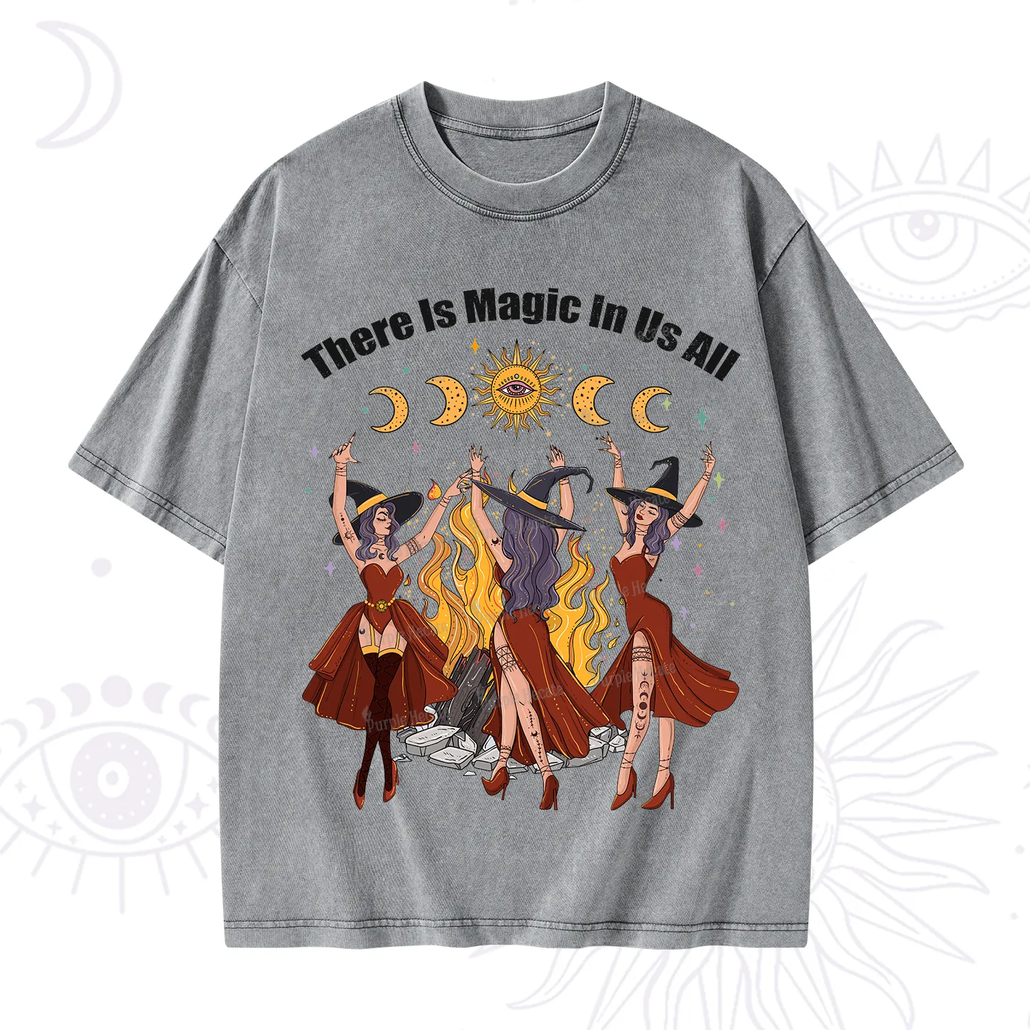 Purplehecate There Is Magic In Us All Washed T-Shirt