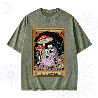 Purplehecate The Vintage Lover Tarot Washed T-Shirt