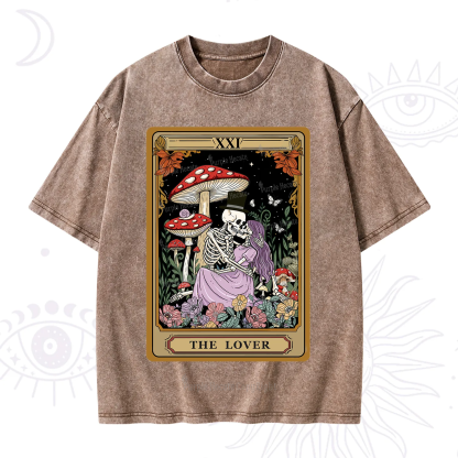 Purplehecate The Vintage Lover Tarot Washed T-Shirt