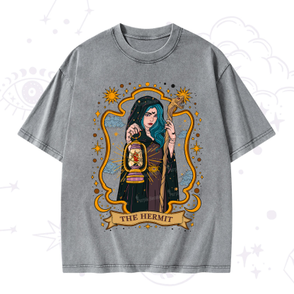 Purplehecate The Hermit Goddess Washed T-Shirt